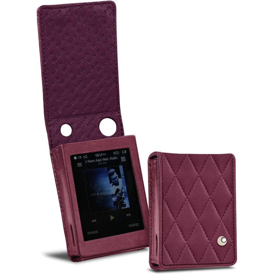 Noreve Lederschutzhülle vertikal, MP3 Tasche + Hülle, Violett