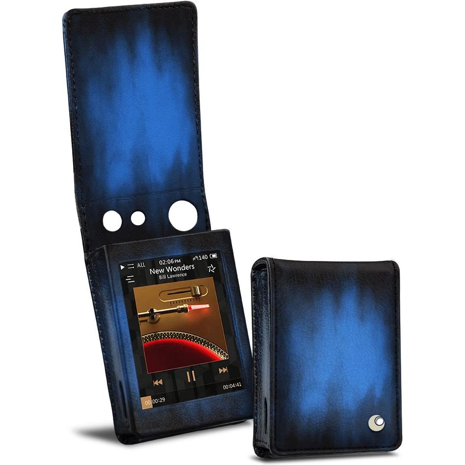 Noreve Lederschutzhülle vertikal, MP3 Tasche + Hülle, Blau