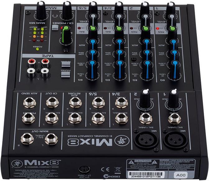 Actual product image Mackie Mix8 (Studio- and Livemixer)