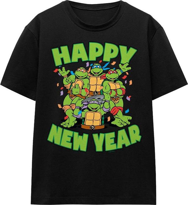 Actual product image Teenage Mutant NT Unisex Adult Group New Year T-Shirt (XL)