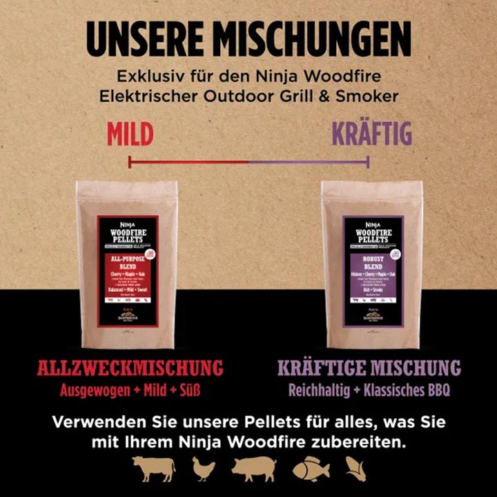 Immagine prodotto Ninja Woodfire Pellets Robust Blend (0.91 kg)