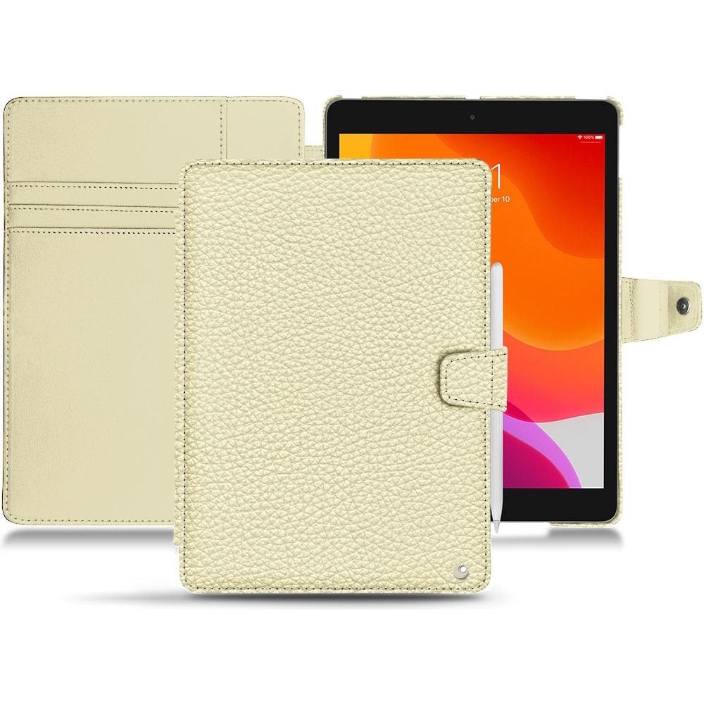 Noreve Lederschutzhülle Wallet (iPad 10.2 2019), Tablet Hülle, Weiss