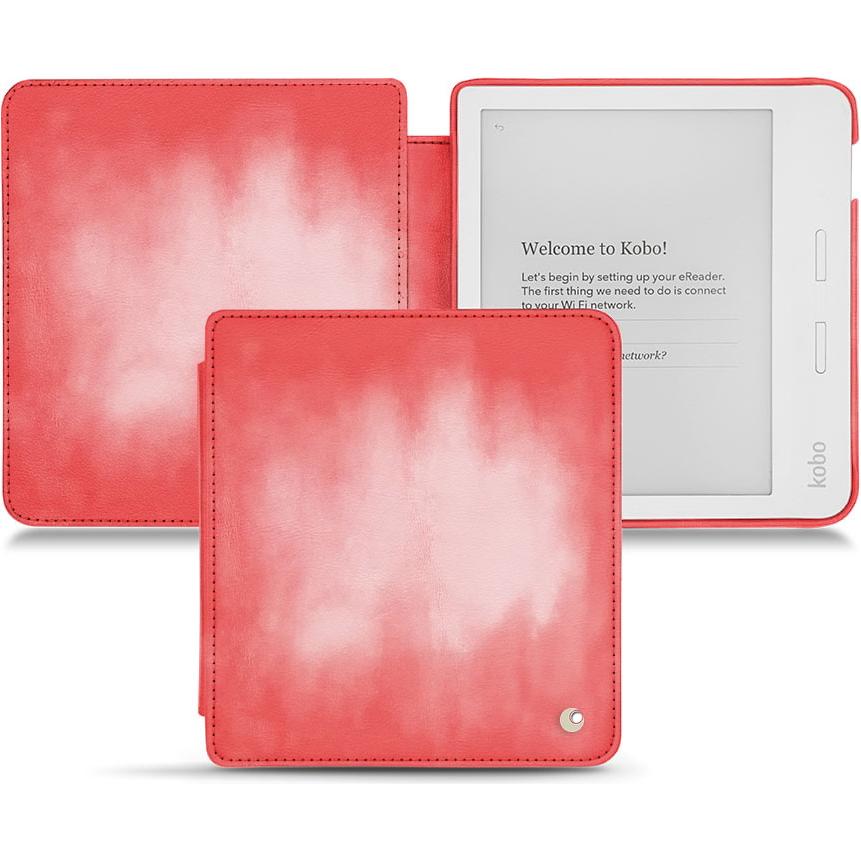 Thumbnail - Noreve Lederschutzhülle horizontal (Libra H2O), Tablet Hülle, Rosa