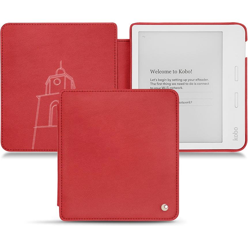 Noreve Lederschutzhülle horizontal (Libra H2O), Tablet Hülle, Rot