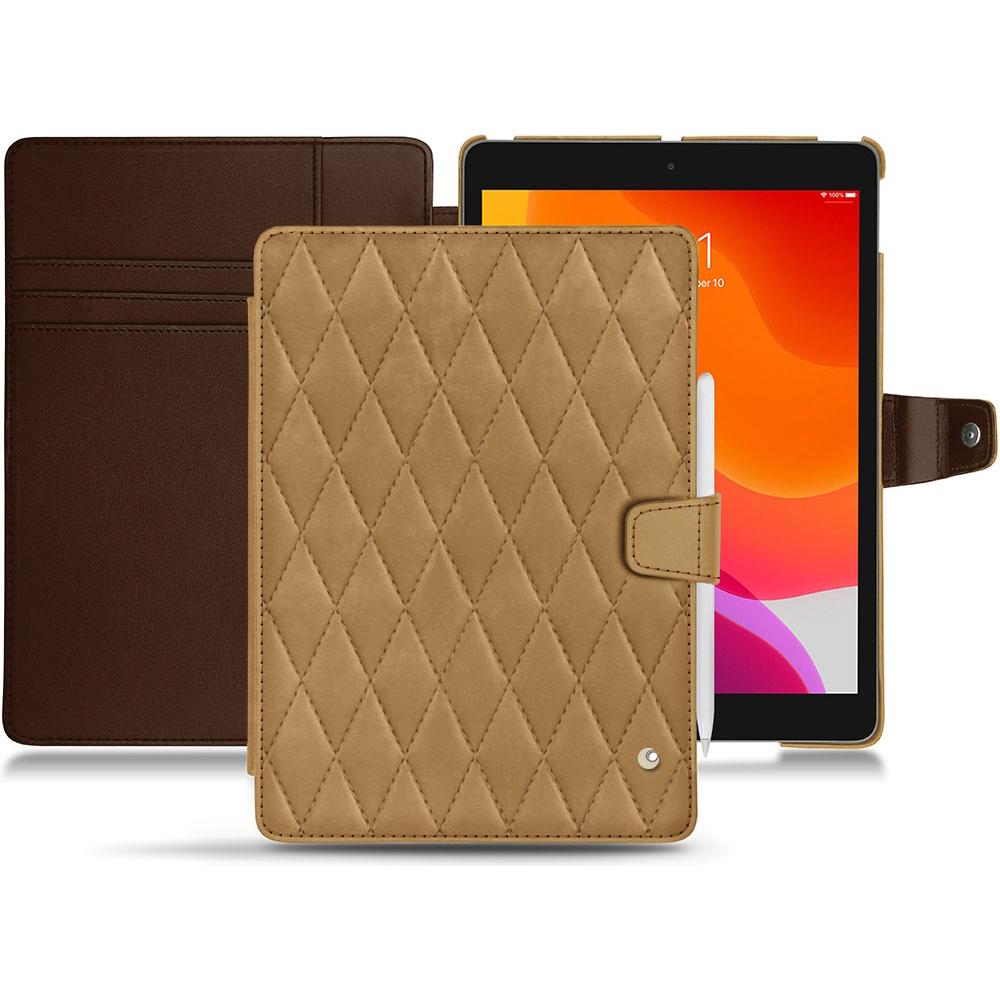 Noreve Lederschutzhülle Wallet (iPad 10.2 2019), Tablet Hülle, Braun