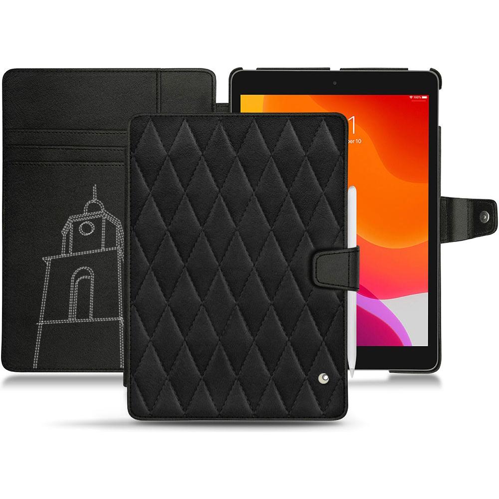 Noreve Lederschutzhülle Wallet (iPad 10.2 2019), Tablet Hülle, Schwarz