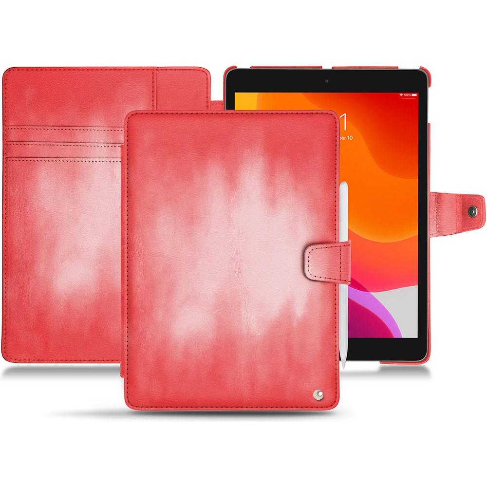 Noreve Lederschutzhülle Wallet (iPad 10.2 2019), Tablet Hülle, Rosa