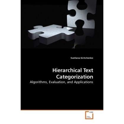 Hierarchical Text Categorization, Fachbücher von Svetlana Kiritchenko