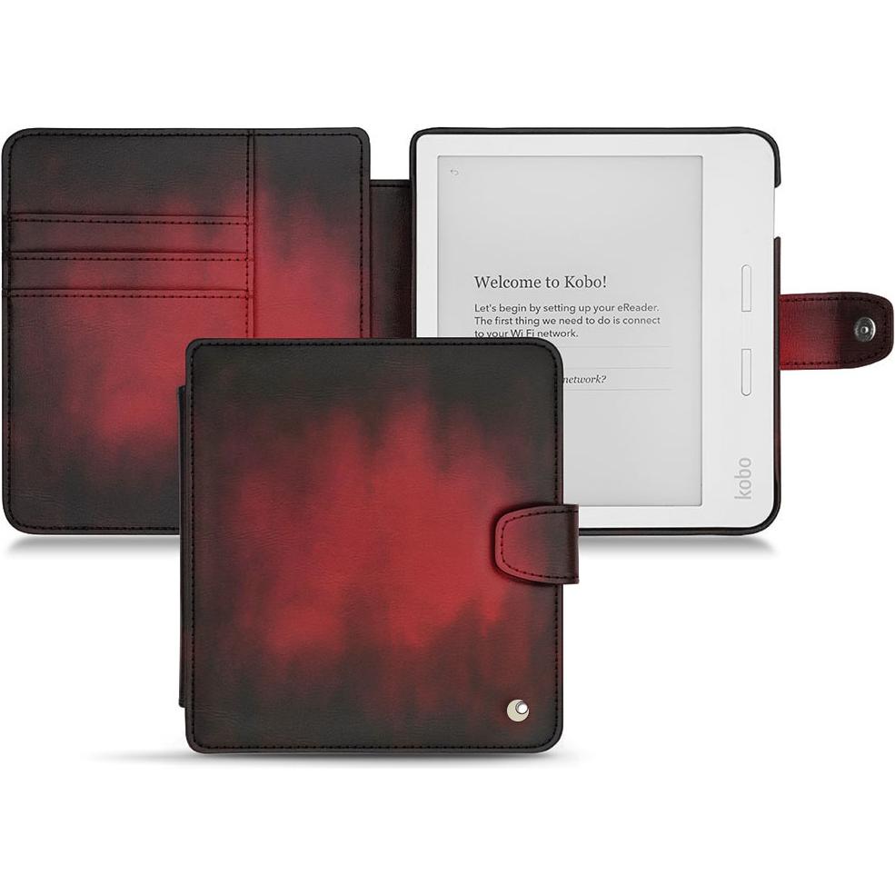 Noreve Lederschutzhülle Wallet (Libra H2O), Tablet Hülle, Rot