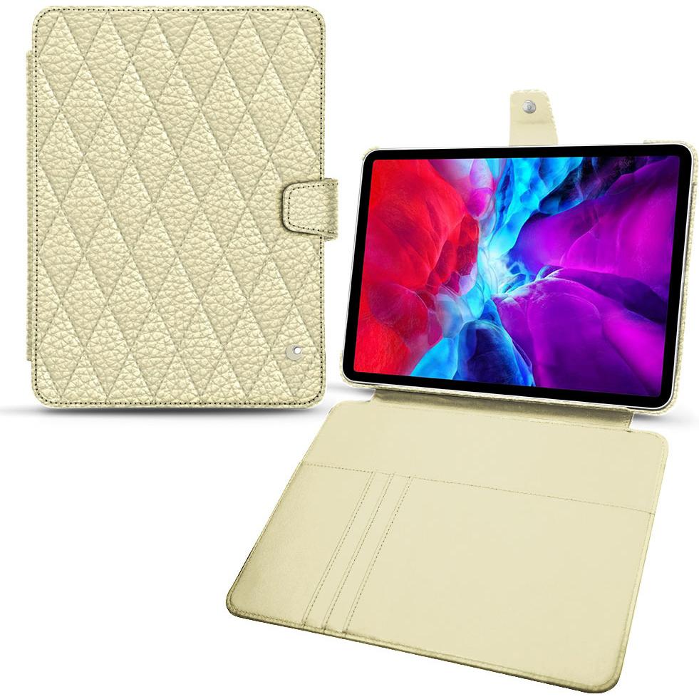 Noreve Lederschutzhülle Wallet (iPad Pro 11 2020 (2. Gen)), Tablet Hülle, Weiss