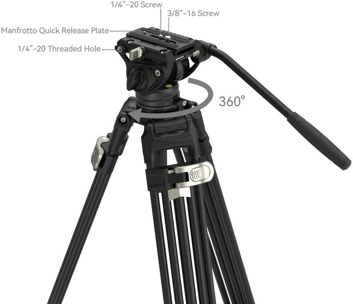 Produktbild SmallRig FreeBlazer Heavy-Duty Aluminum Alloy Tripod Kit AD-80 4163 (Metall)