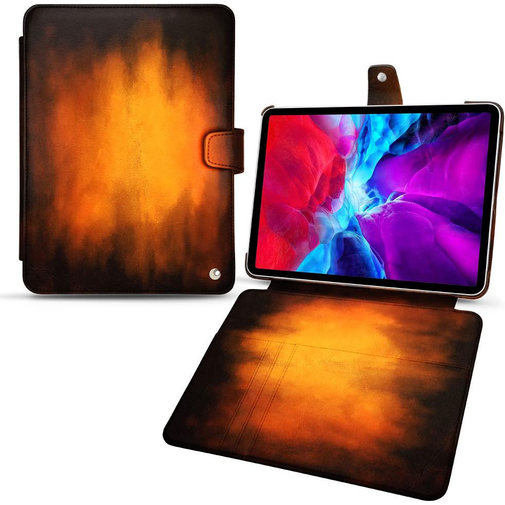 Noreve Lederschutzhülle Wallet (iPad Pro 11 2020 (2. Gen)), Tablet Hülle, Violett