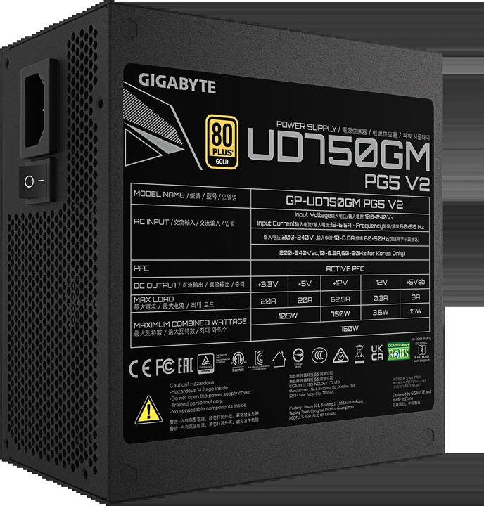 Produktbild Gigabyte CASE PSU ATX3.1 750W/GP-UD750GM PG5 V2 (750 W)
