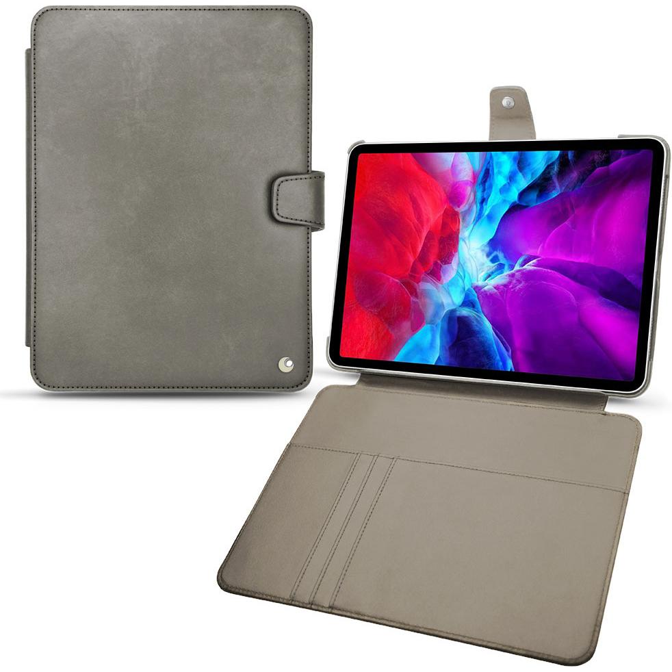 Noreve Lederschutzhülle Wallet (iPad Pro 11 2020 (2. Gen)), Tablet Hülle, Grau