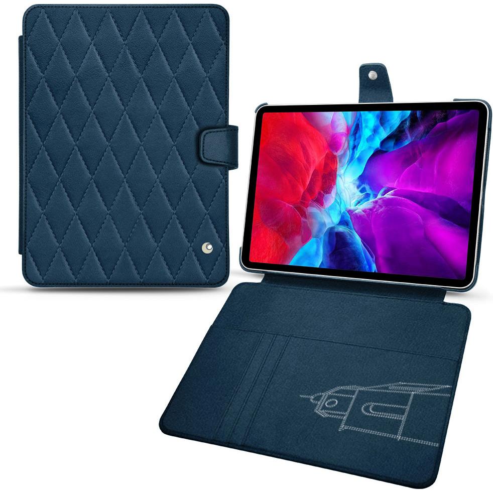 Noreve Lederschutzhülle Wallet (iPad Pro 11 2020 (2. Gen)), Tablet Hülle, Blau