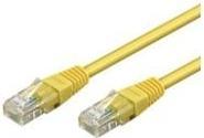 Image du produit Goobay CAT 6 Câble patch, U/UTP, jaune, 7.5 m (U/UTP, CAT6, 7.50 m)