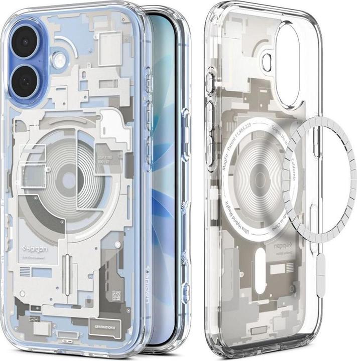 Actual product image Spigen - Ultra Hybrid Zero One MagSafe - iPhone 17 - Natural Titanium (Apple iPhone 17)