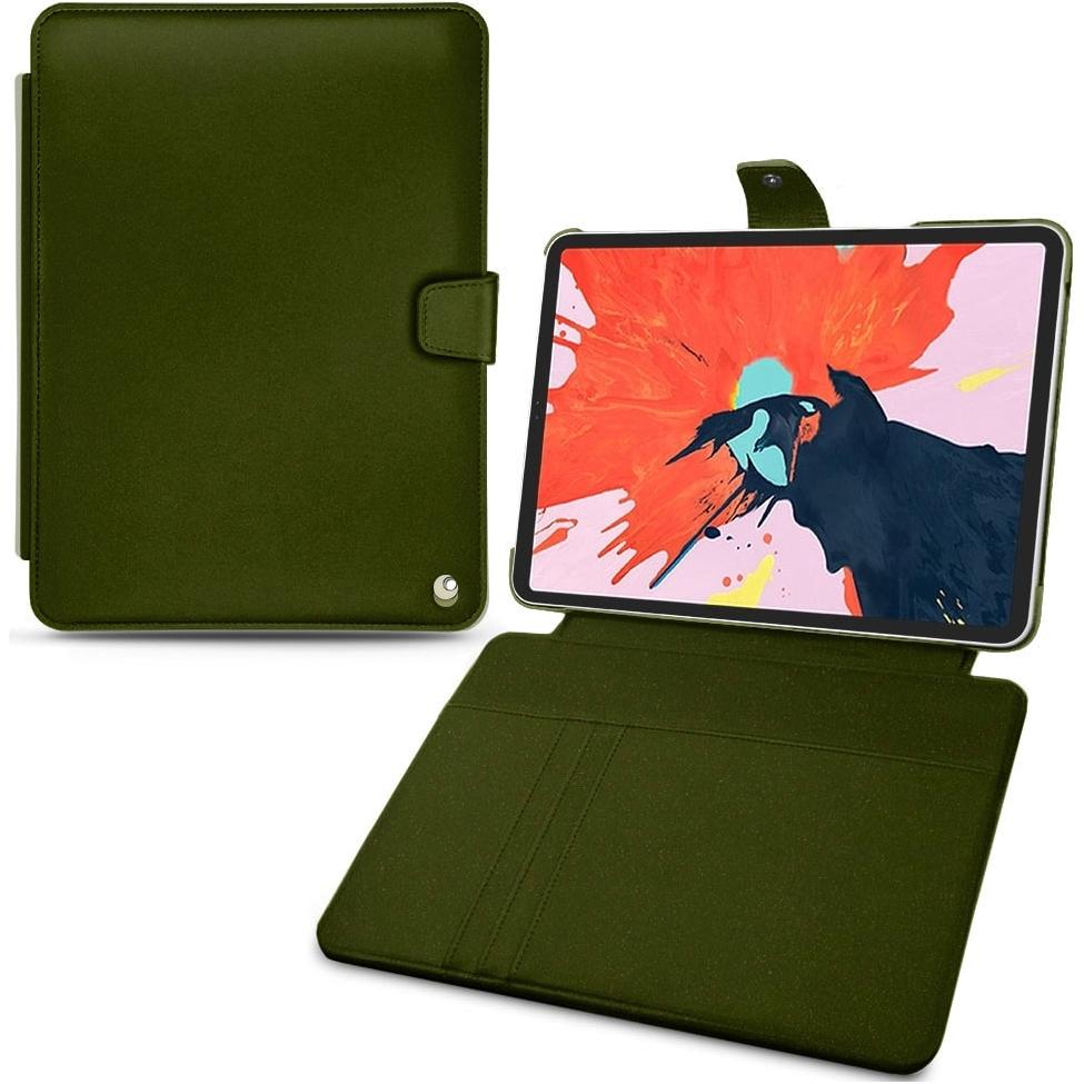 Noreve Lederschutzhülle Wallet (iPad Pro 11 2018 (1. Gen)), Tablet Hülle, Grün