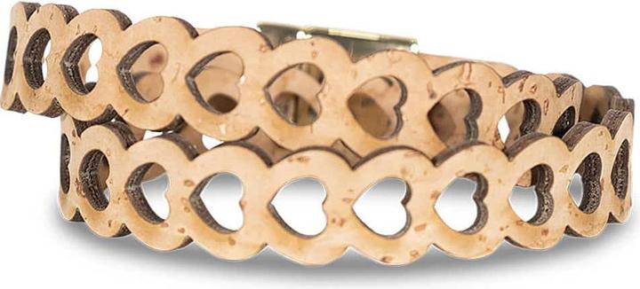 Actual product image Artipel Bracelet "Hearty" natural (18 cm, Cork)