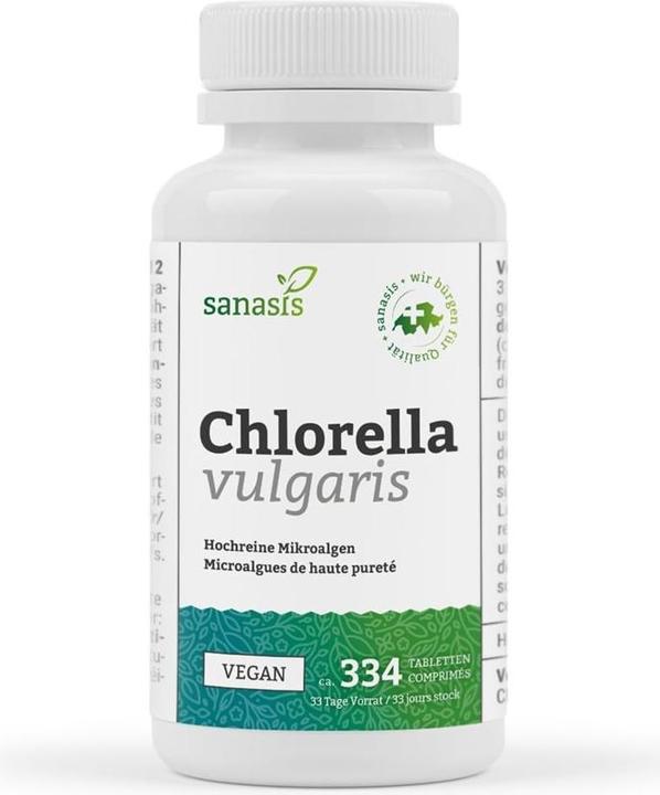 Actual product image Sanasis Chlorella Vulgaris Tablette vegan (1 Piece, Pills, 410 g)