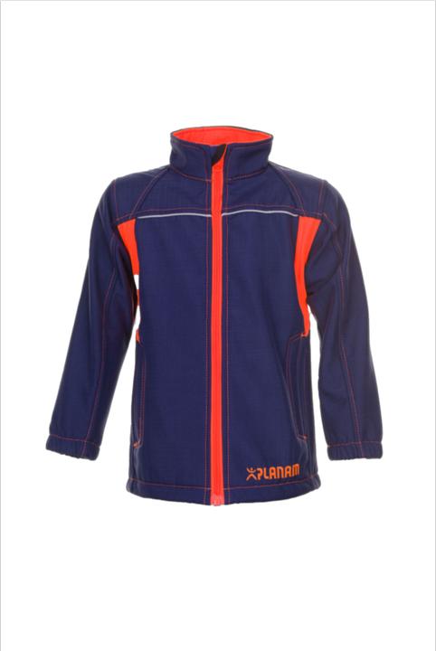 Actual product image Planam Softshell jacket junior navy/orange 110/116 (110)