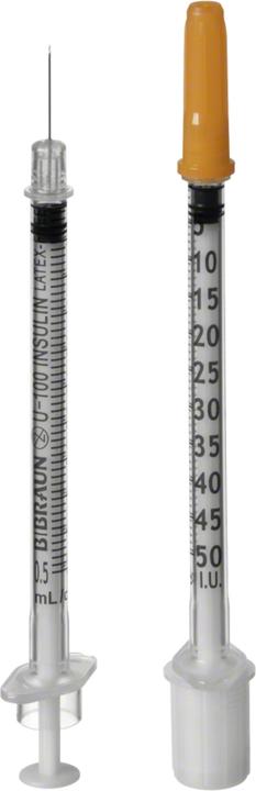 Image du produit B.Braun Insulin 50 0.5ml 0.3x8mm G30 einz (Seringue d'insuline)