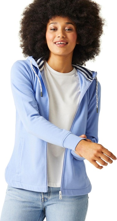 Produktbild Regatta Bayletta Hoodie mit durchgehendem Reissverschluss Gestreiftes Futter (46 D)
