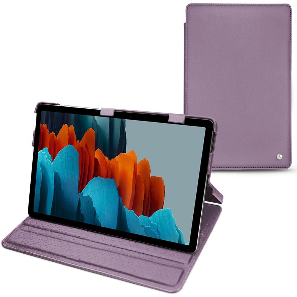 Noreve Lederschutzhülle horizontal (Galaxy Tab S7+), Tablet Hülle, Violett