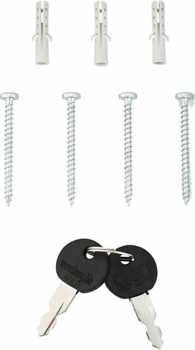 Produktbild Burg Wächter Briefkasten Kunststoff BxHxT 384/375/145 mm Classico weiss mit Klappe + Öffnungsstopp