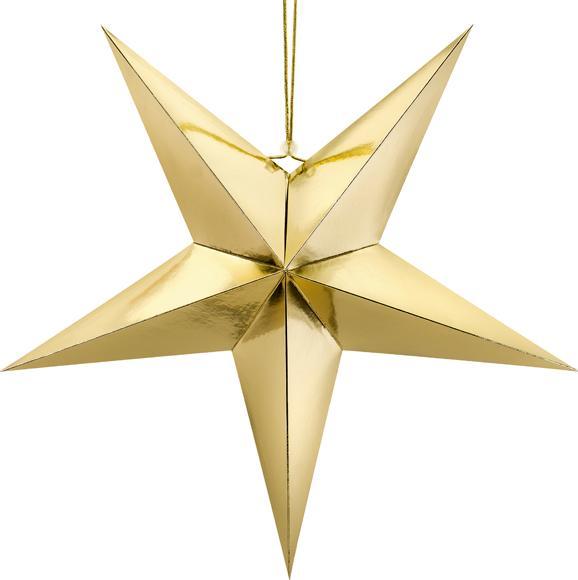Actual product image Partydeco Paper star, 70cm, gold (1 pkt / 1 pc.) (1 pcs.)