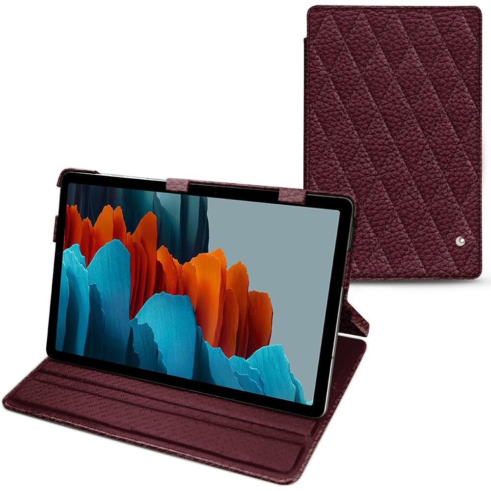 Noreve Lederschutzhülle horizontal (Galaxy Tab S7), Tablet Hülle, Violett