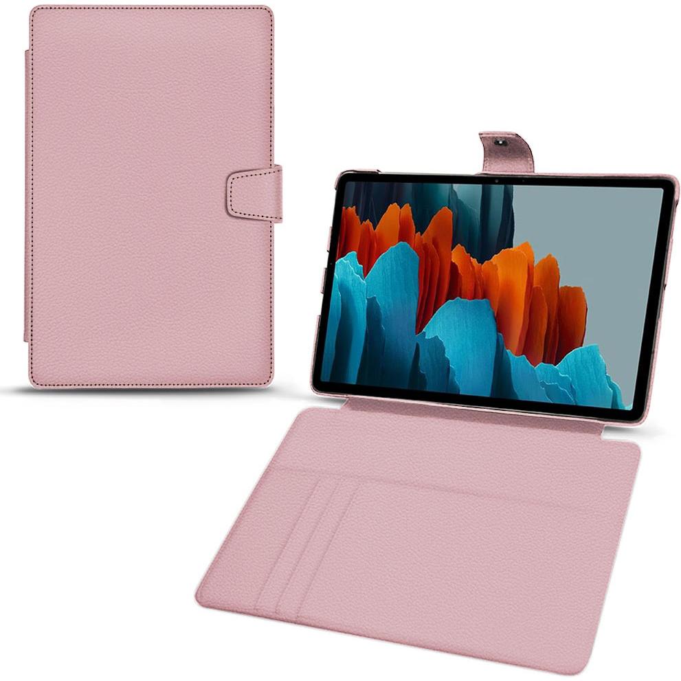 Thumbnail - Noreve Lederschutzhülle Wallet (Galaxy Tab S7), Tablet Hülle, Rosa