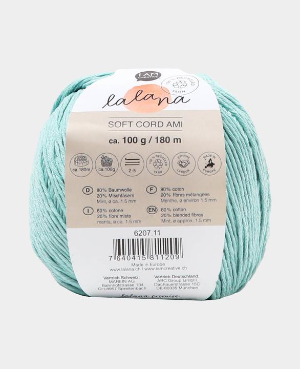 Actual product image Lalana Soft Cord Ami (180 m)