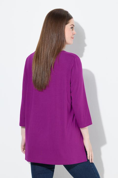 Produktbild Ulla Popken Shirt, Katzenmotiv, A-Linie, Carree-Ausschnitt, 3/4-Arm (46, 48)