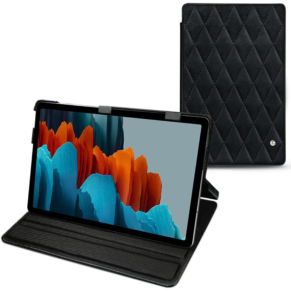 Thumbnail - Noreve Lederschutzhülle horizontal (Galaxy Tab S7), Tablet Hülle, Grau