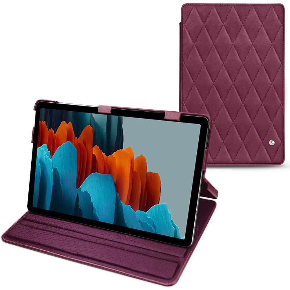 Noreve Lederschutzhülle horizontal (Galaxy Tab S7), Tablet Hülle, Violett