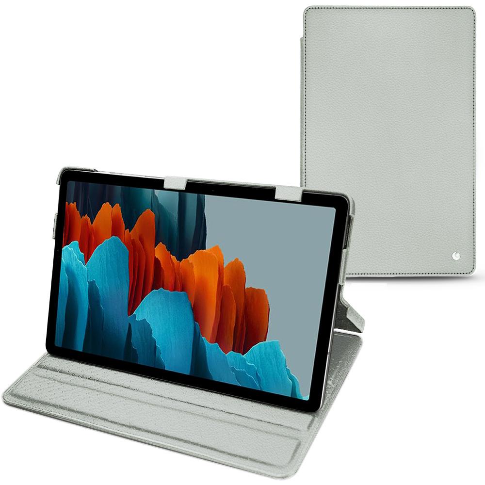 Noreve Lederschutzhülle horizontal (Galaxy Tab S7), Tablet Hülle, Grau