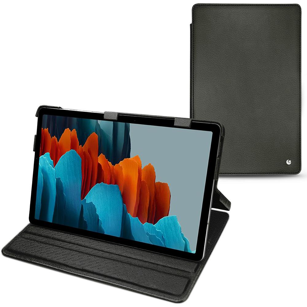 Noreve Lederschutzhülle horizontal (Galaxy Tab S7), Tablet Hülle, Schwarz