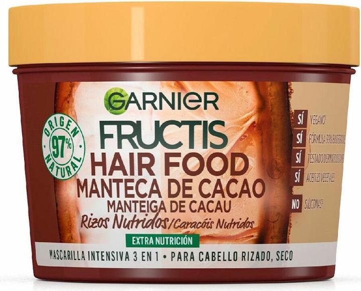Actual product image Garnier Fructis Hair Food Cocoa Butter Nourishing Curls Mask (390 ml)