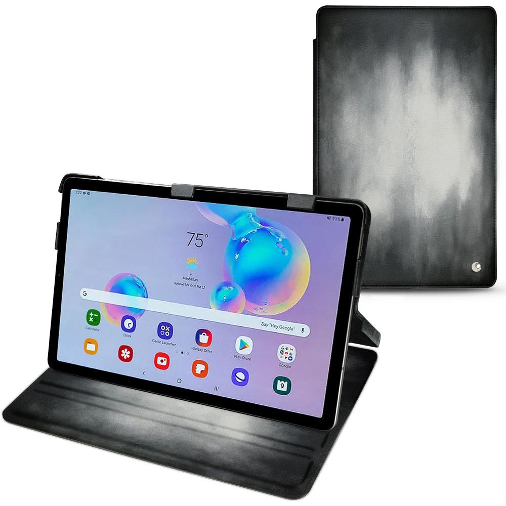 Thumbnail - Noreve Lederschutzhülle horizontal (Galaxy Tab S6 Lite), Tablet Hülle, Grau