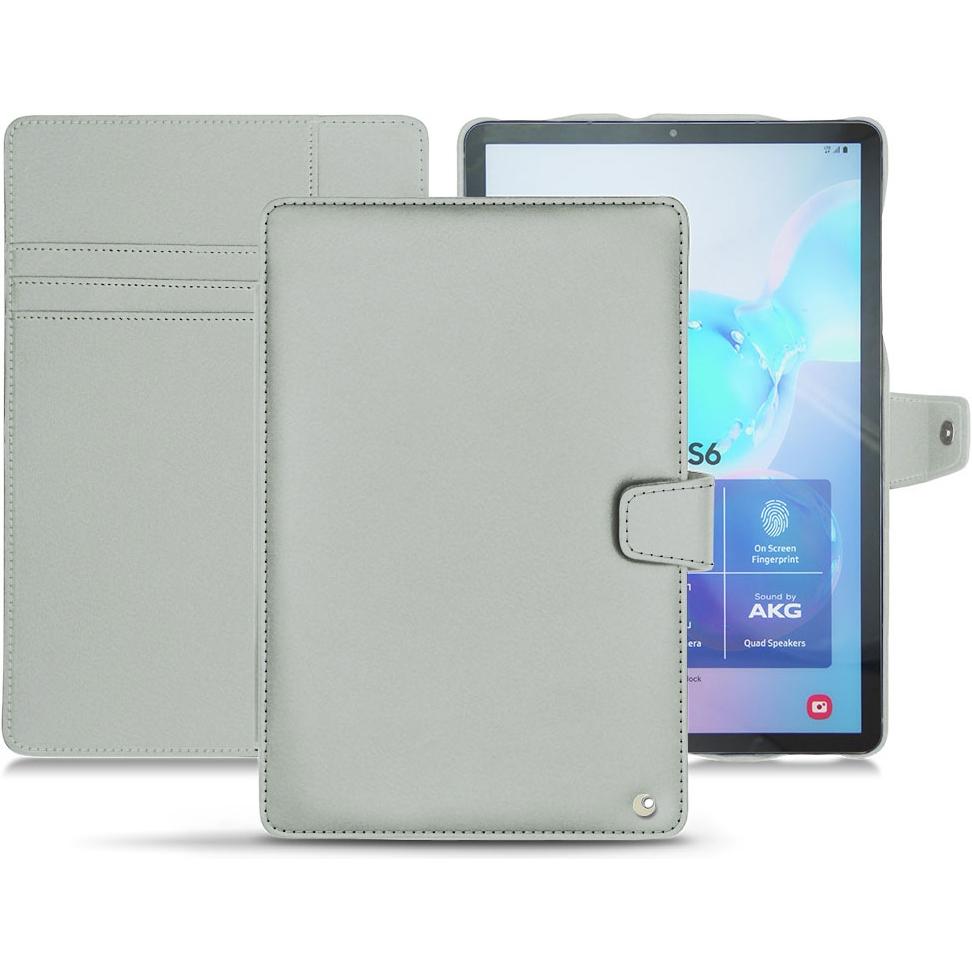 Noreve Lederschutzhülle Wallet (Galaxy Tab S6), Tablet Hülle, Grau