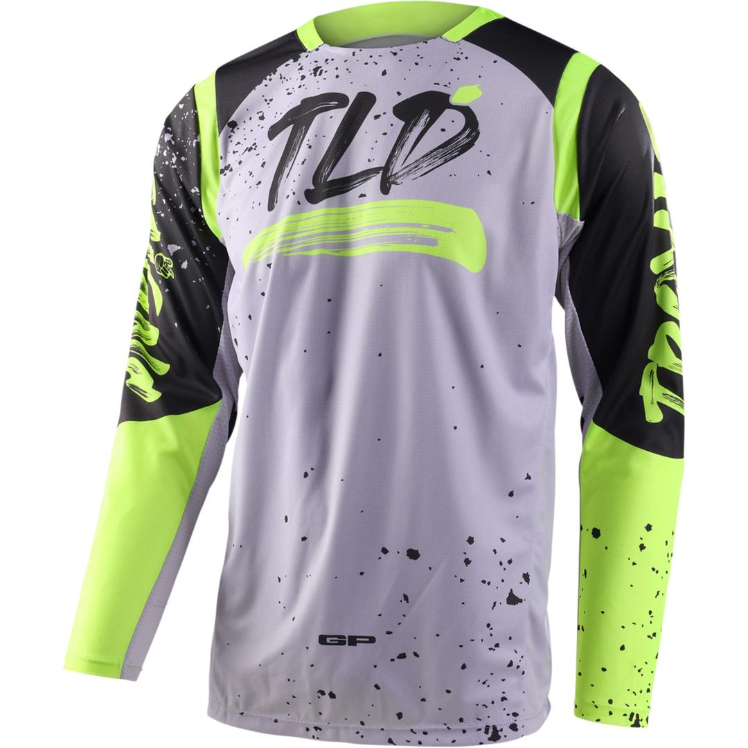 Troy Lee Designs, Uomini, Maglia ciclismo, Maglia GP PRO - Partical (XXL), Nero, Grigio, XXL