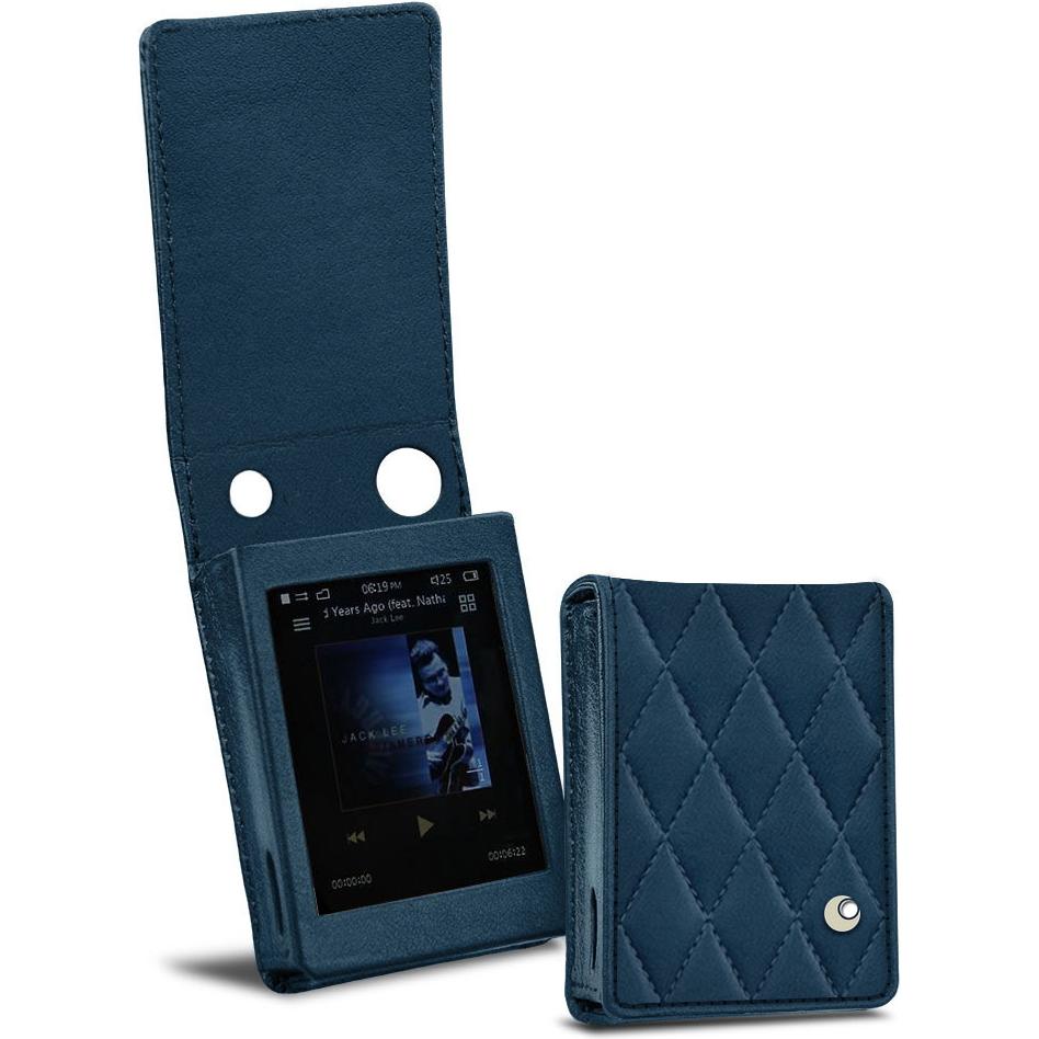 Noreve Lederschutzhülle vertikal, MP3 Tasche + Hülle, Blau