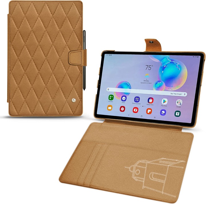 Produktbild Noreve Lederschutzhülle Wallet (Galaxy Tab S6 Lite)