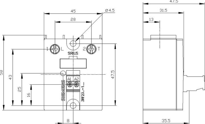 Produktbild Siemens Halbleiterrelais 3RF2090-1AA04