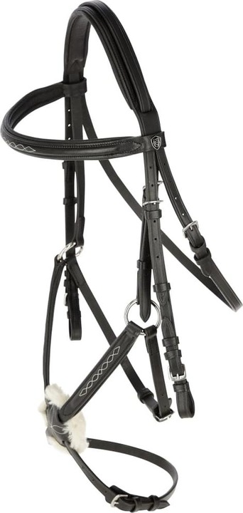 Kerbl Snaffle bridle Cancun black, pony