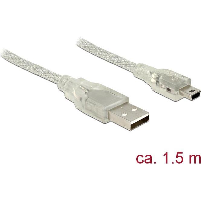 Thumbnail - Delock USB-A - USB Mini-B (1.50 m, USB 2.0), USB Kabel