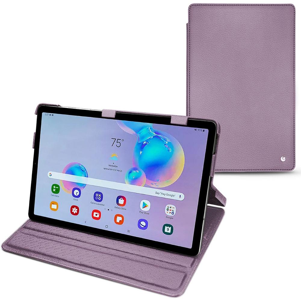 Noreve Lederschutzhülle horizontal (Galaxy Tab S6 Lite), Tablet Hülle, Violett