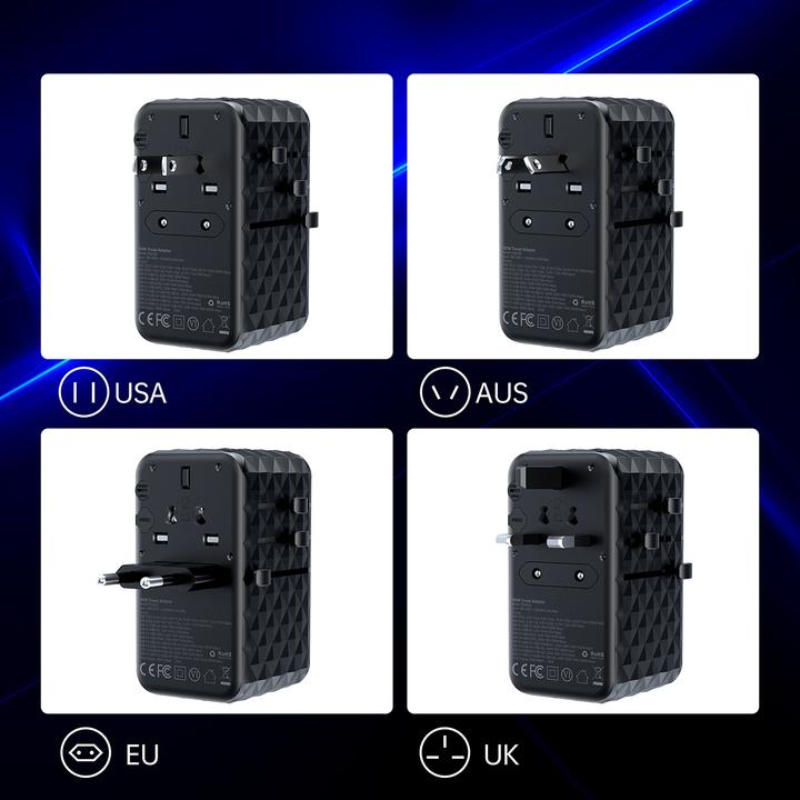 Actual product image Choetech Reiseadapter