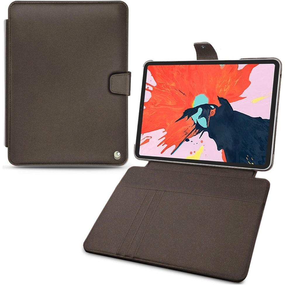 Noreve Lederschutzhülle Wallet (iPad Pro 11 2018 (1. Gen)), Tablet Hülle, Grau